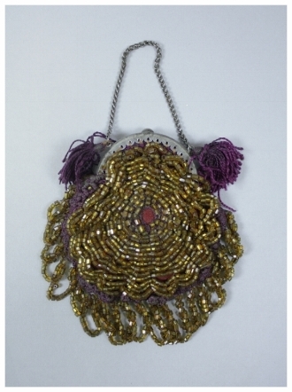 Crochet Purse Handle With Beads And Fringe Tutorial - The Purple