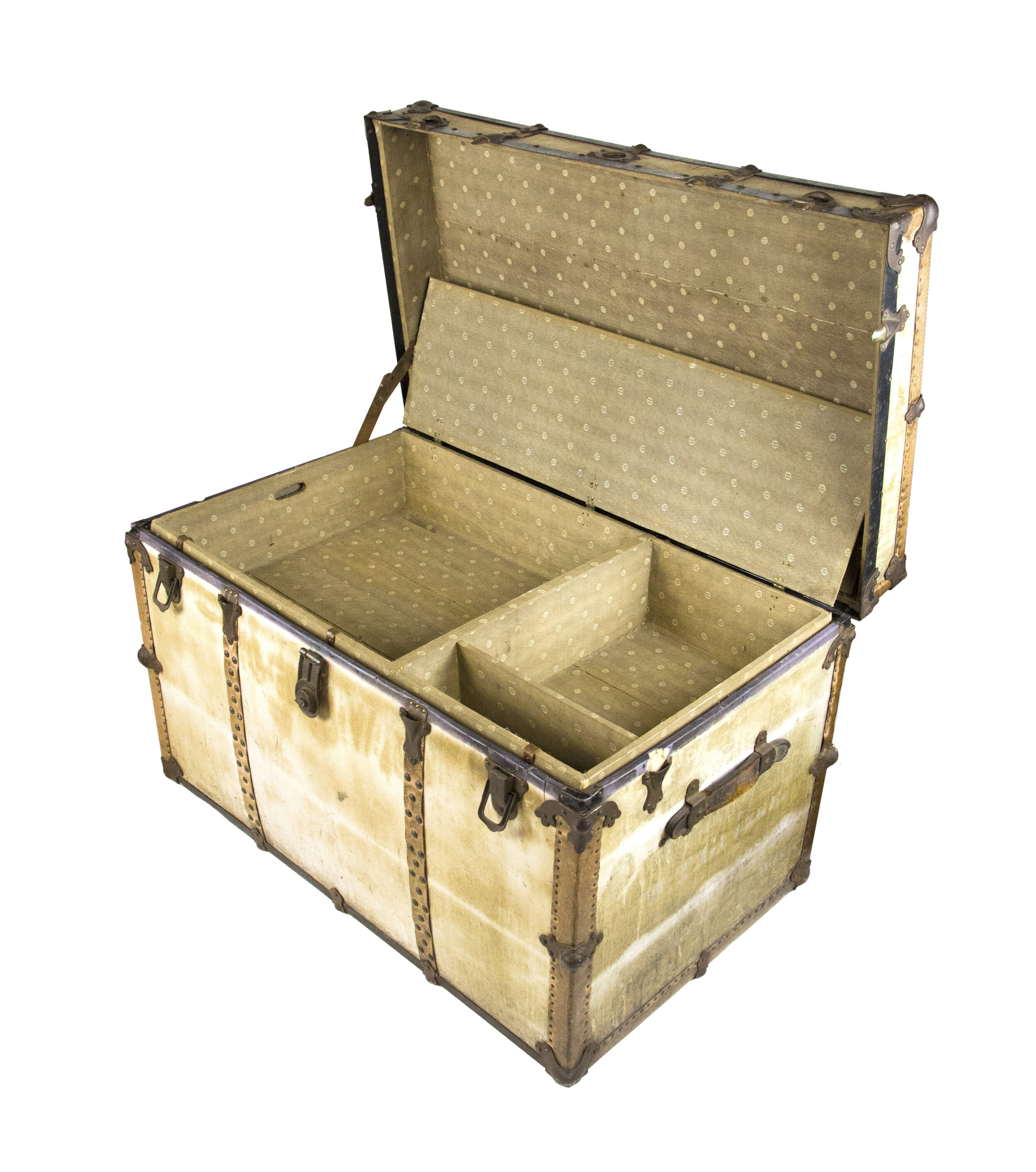 Louis Vuitton - Early Historically Important Vintage Louis Vuitton Steamer  Trunk