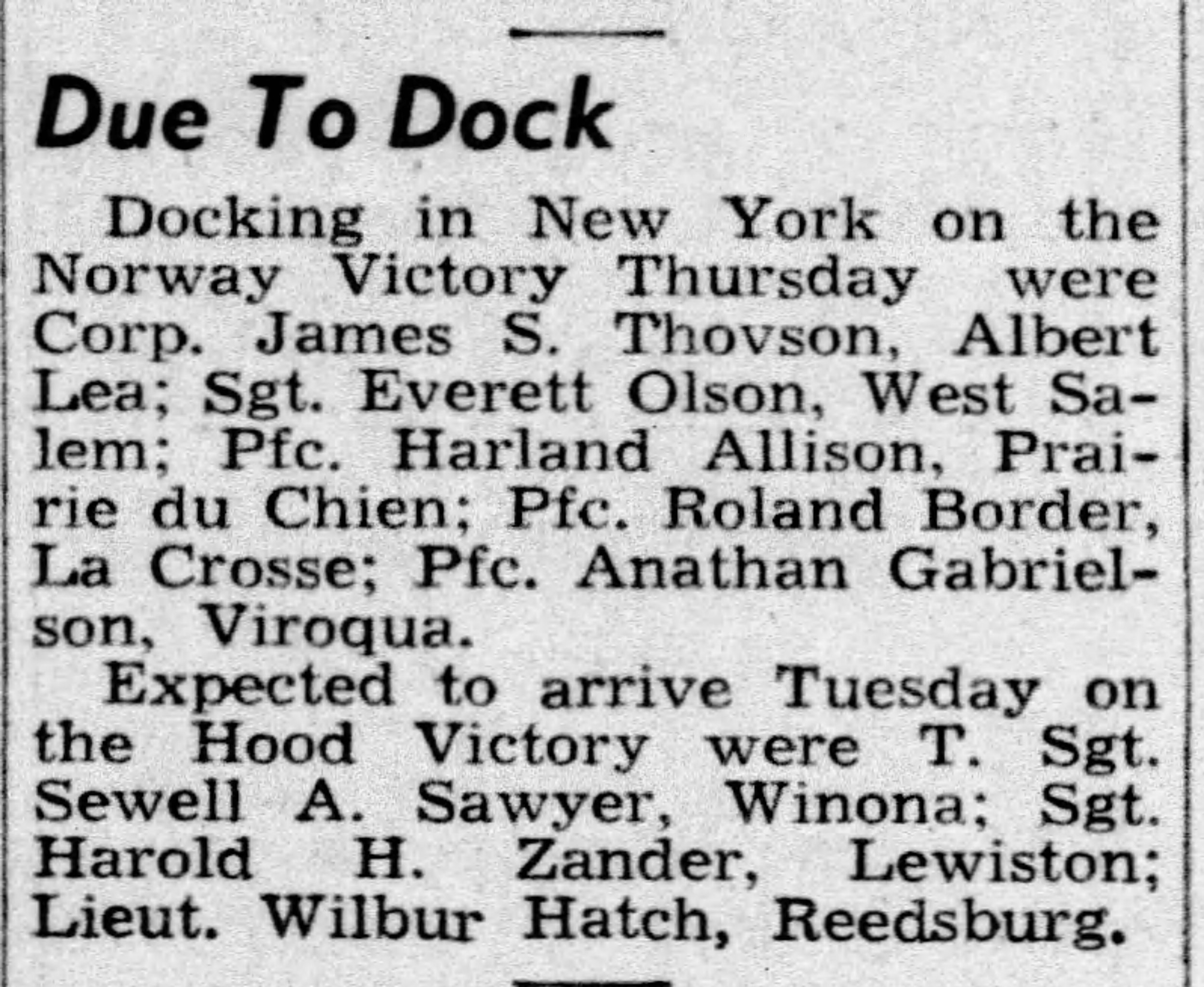 La Crosse Tribune 06/14/1946