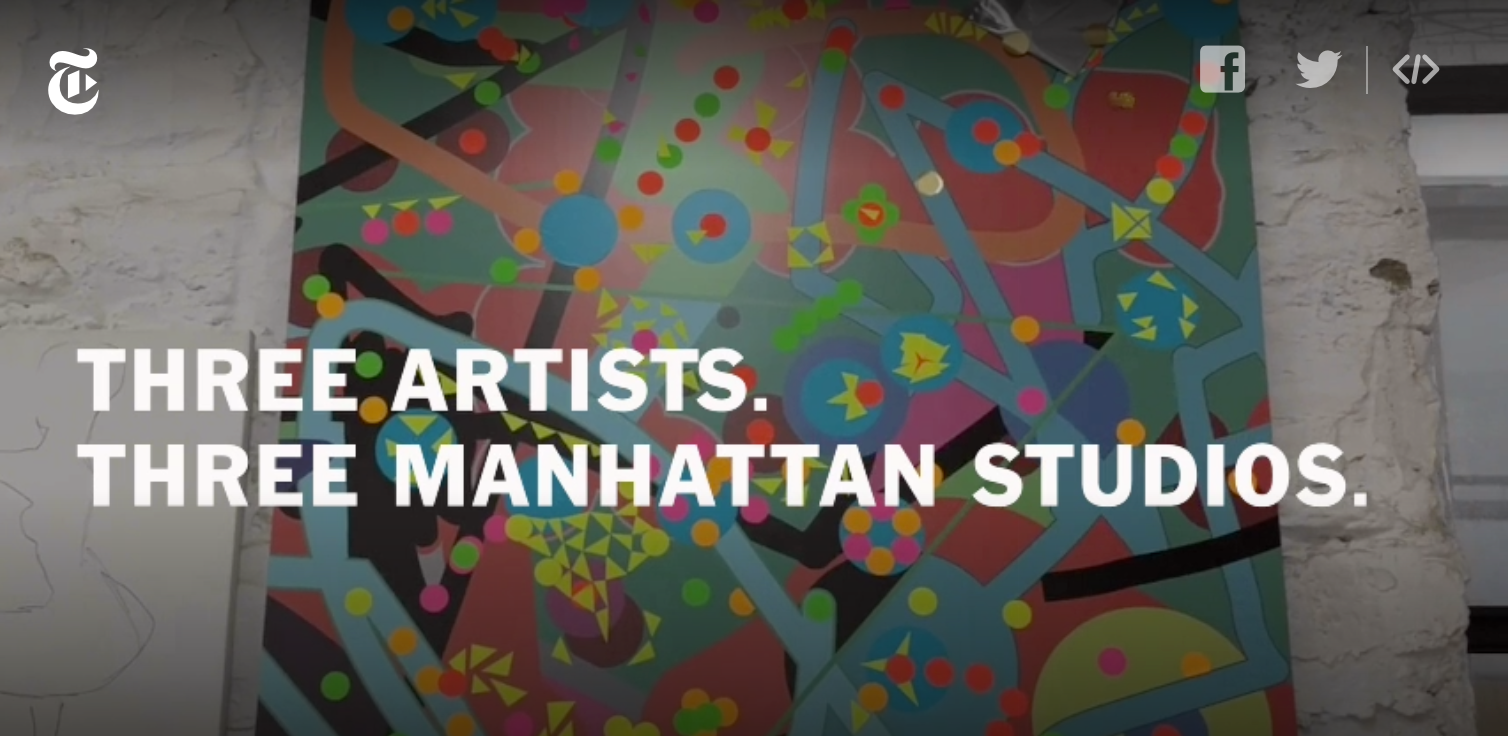 New York Times: Three Artists. Three Manhattan Studios.