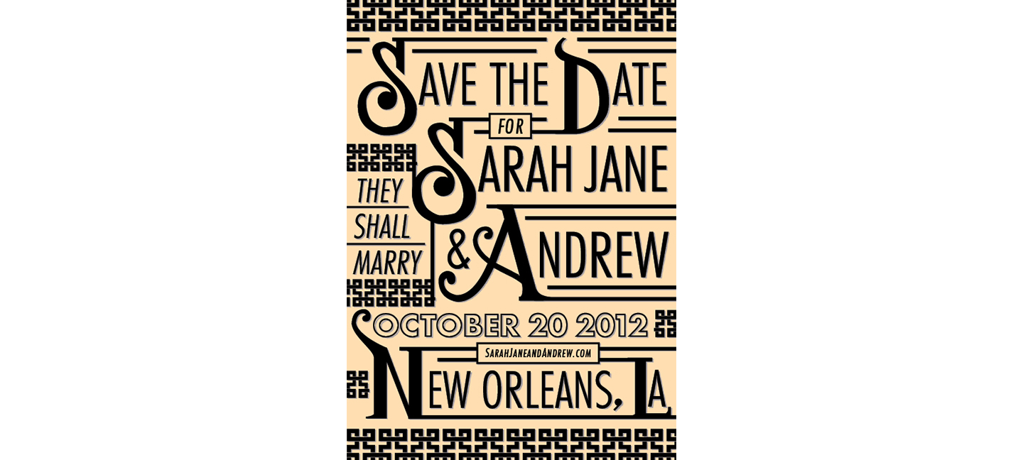 Save the Date | Sarah Jane & Andrew
