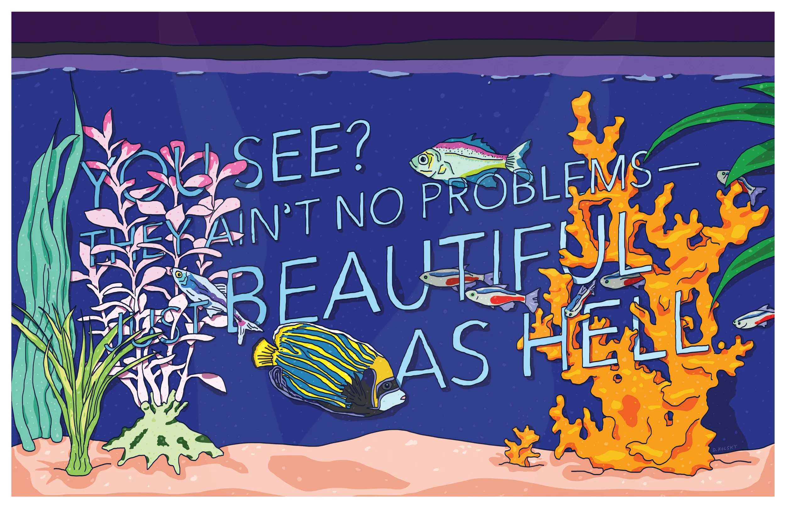 Wee Bey's Fish | Print