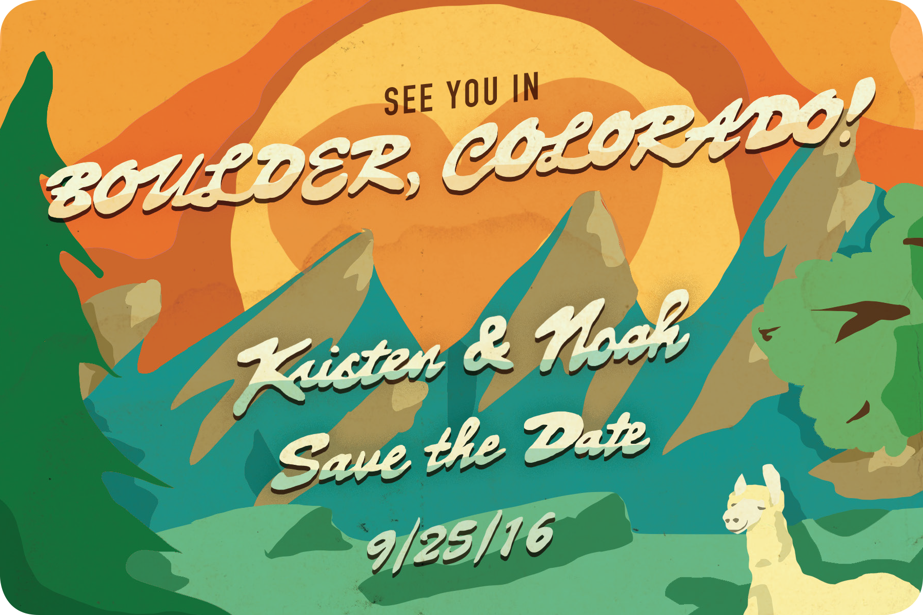 Save the Date | postcard