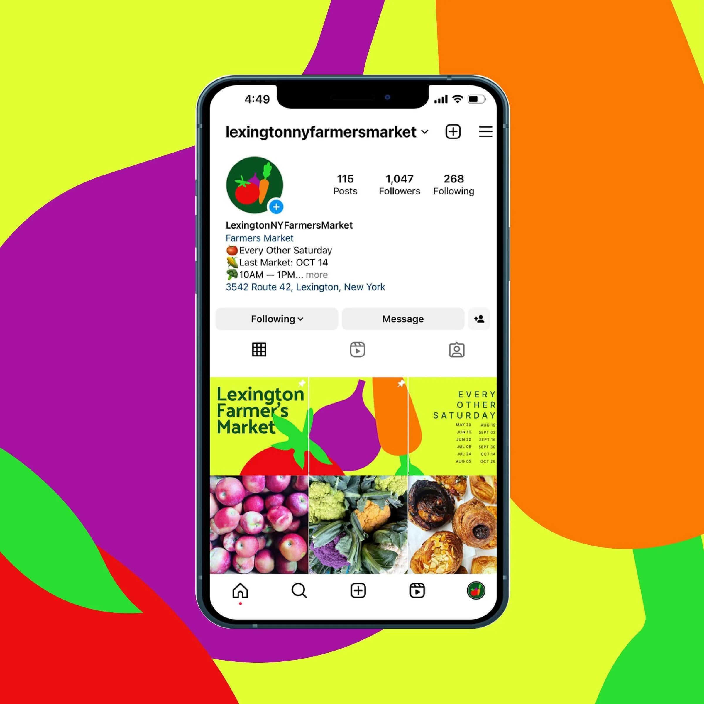 Fresh from the farm 🍅 🥬 🌽! #branding