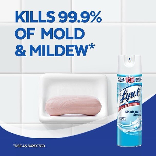 Mold + Mildew Campaign for Lysol: Keeping a clean shower is easy! 🫧 #socialmedia