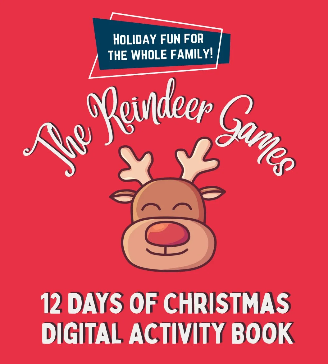 The cover of the 2025 Reindeer Games Activity Book.