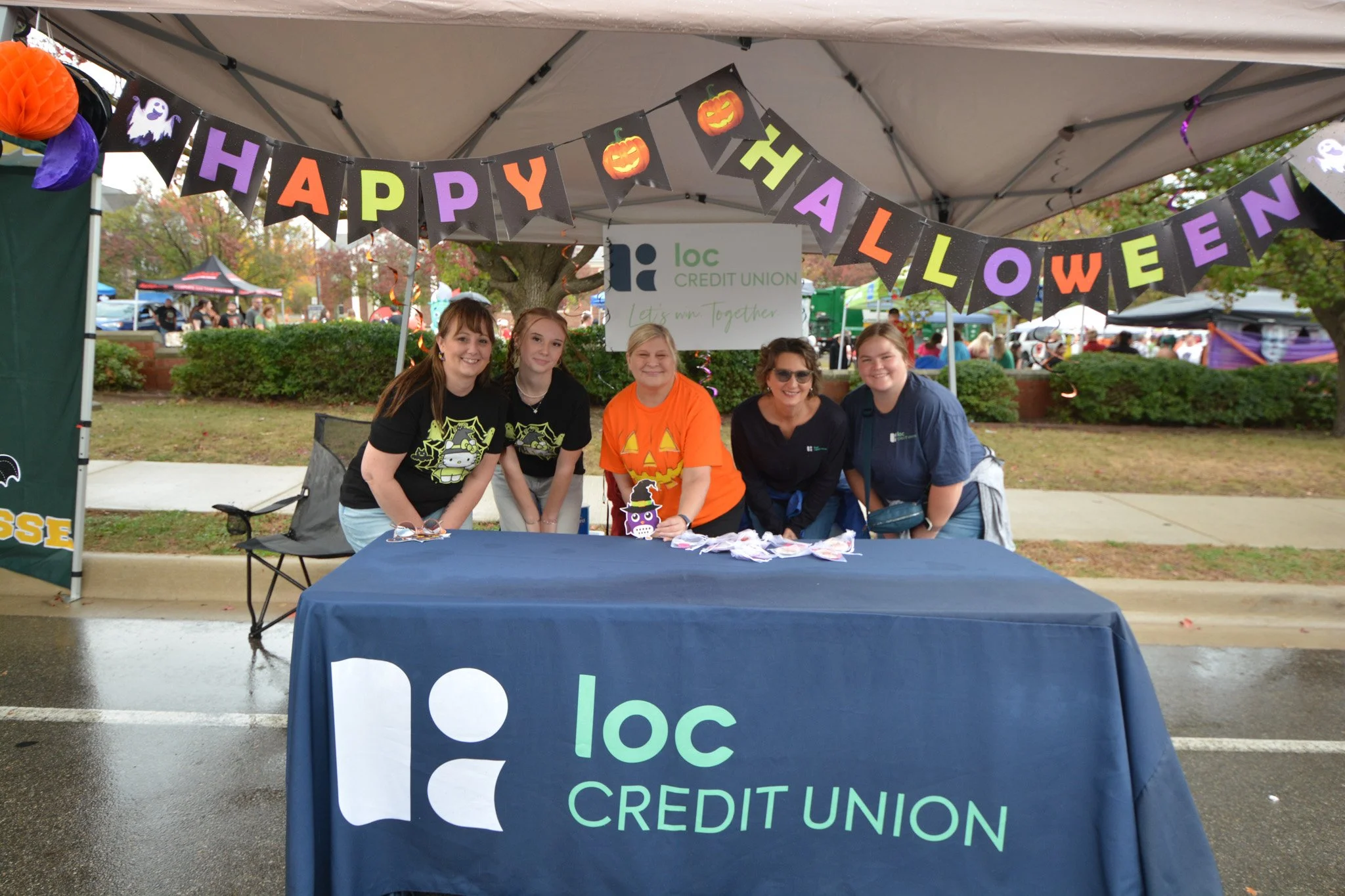 LOD Federal Credit Union hands out candy at Legend of Sleepy Howell.