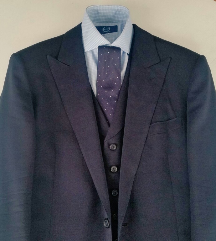 Classic Navy three piece suit