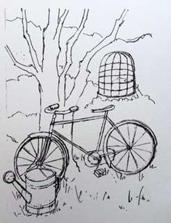 You can use this line drawing for your painting or draw one from your own photos
