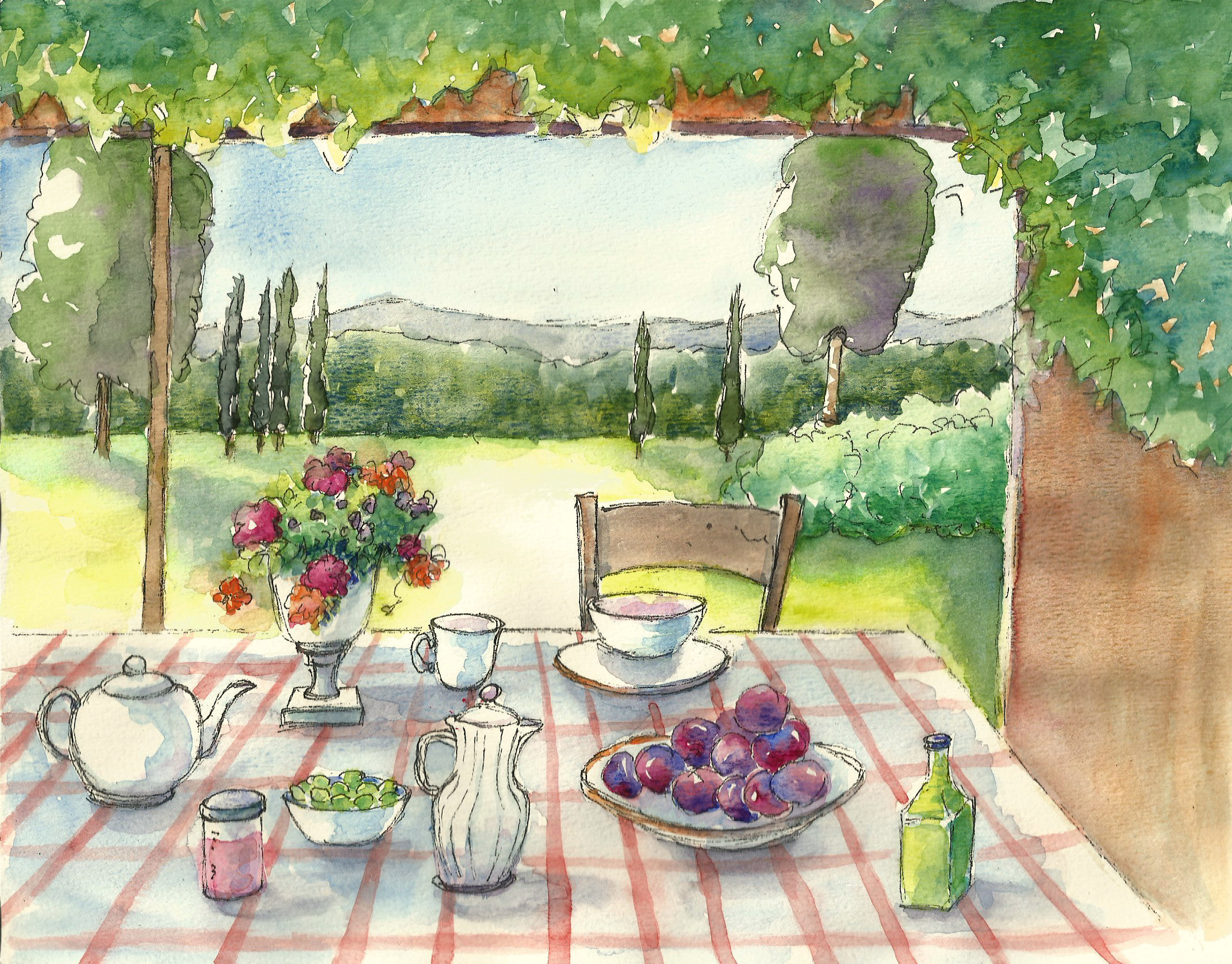 Lunch in Tuscany