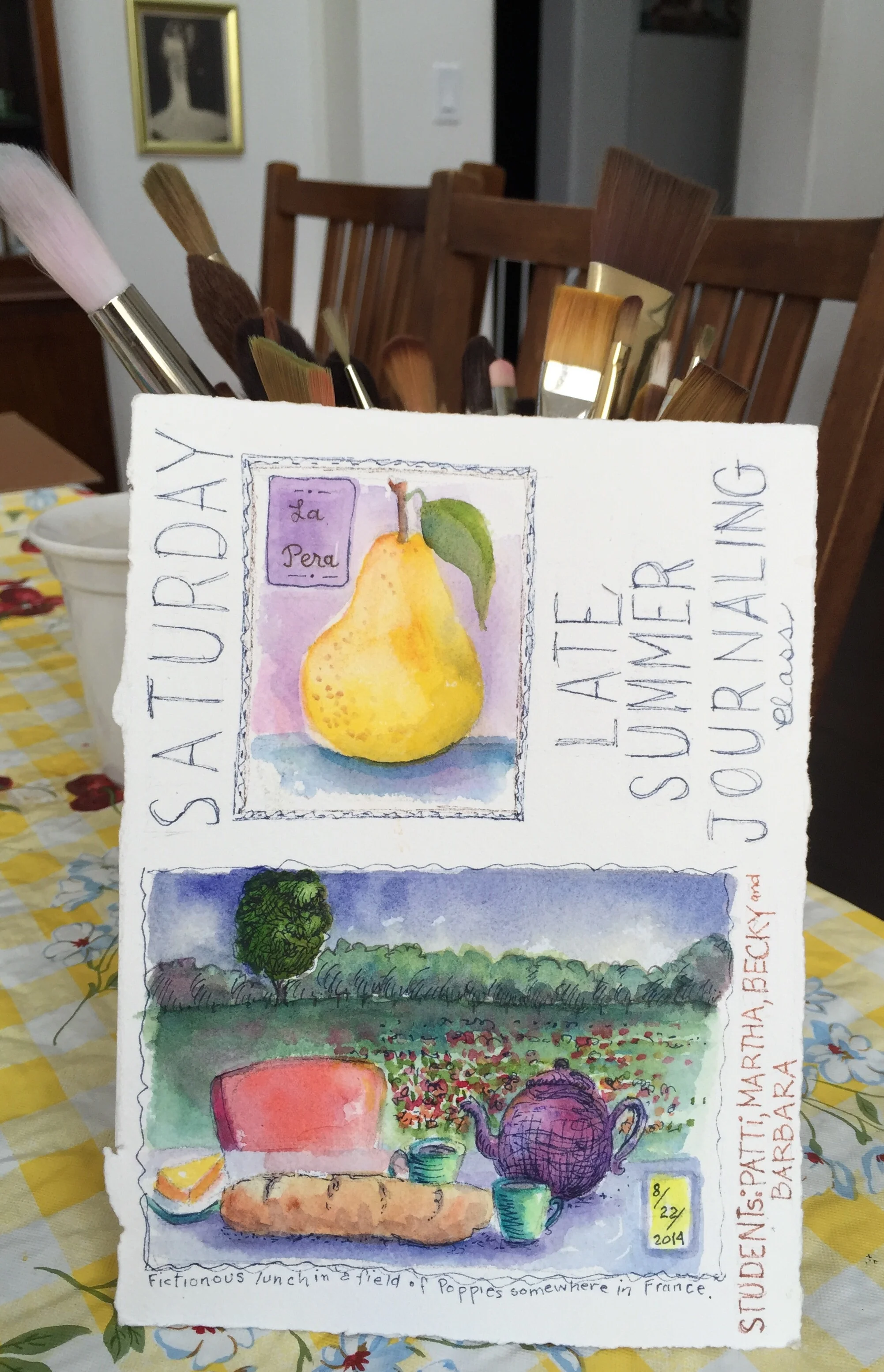 My demo from the journaling class I taught today