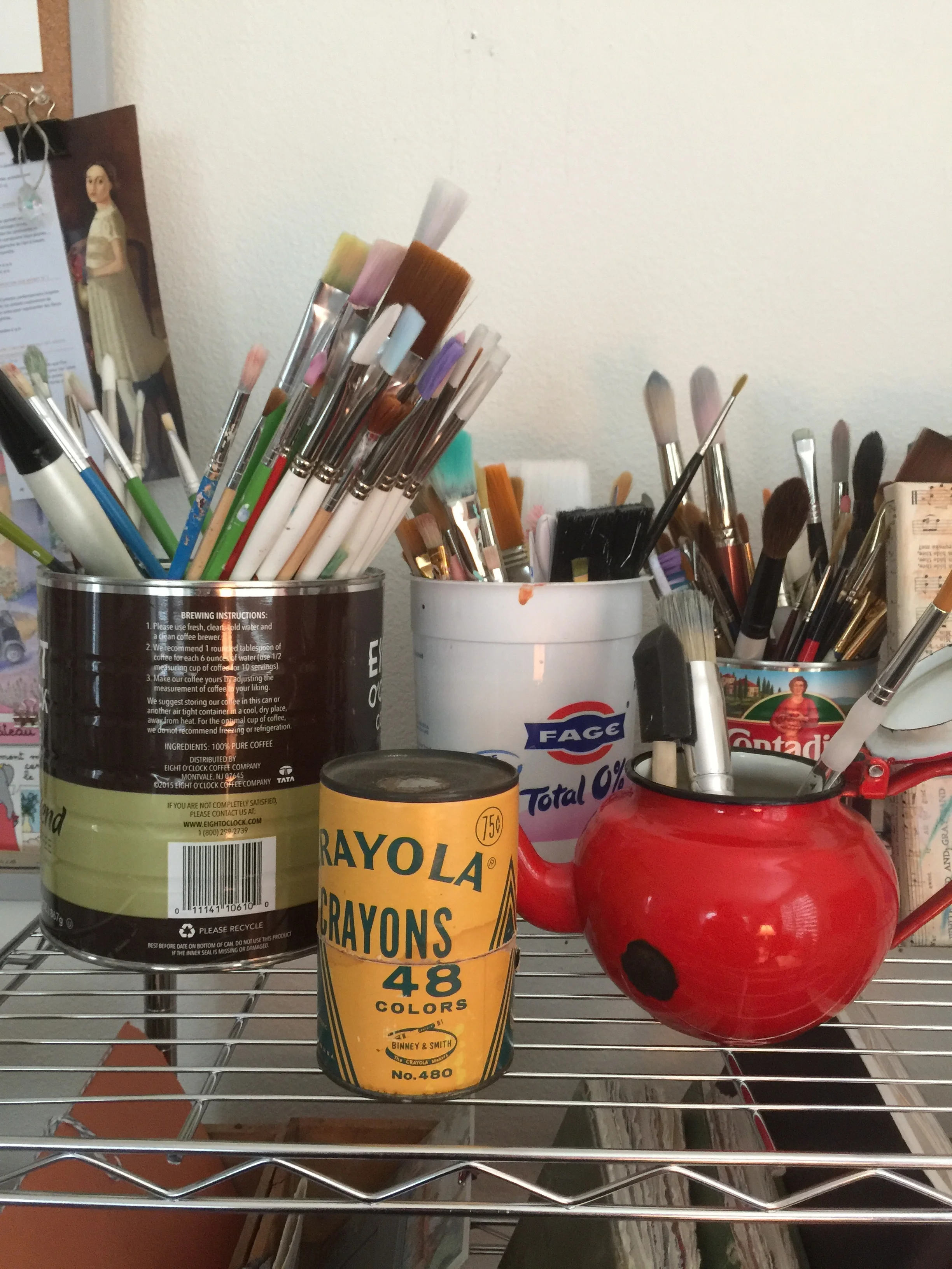 This set sat on my shelf languishing while I dabbled in watercolor.