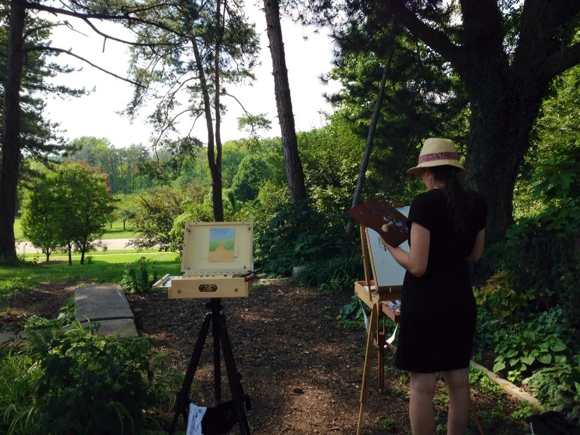 An afternoon visit to Ault Park in CIncinnati with my friend and studio buddy, Emily Boutilier.