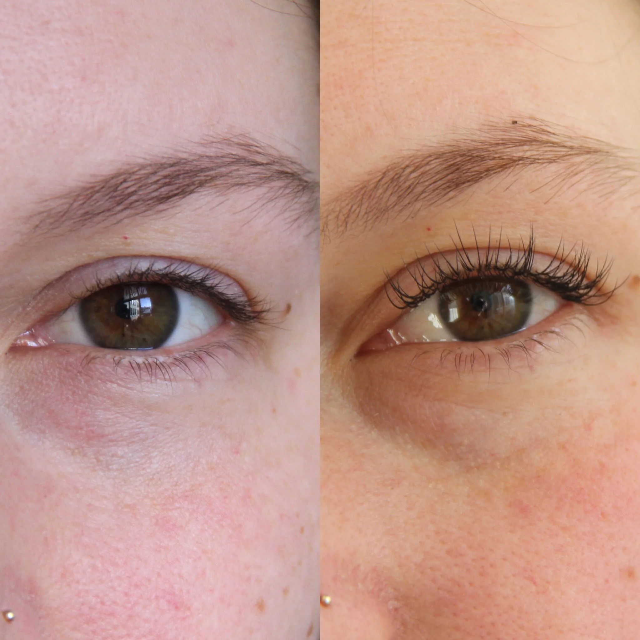 Before (LEFT), Natural Set (RIGHT)
