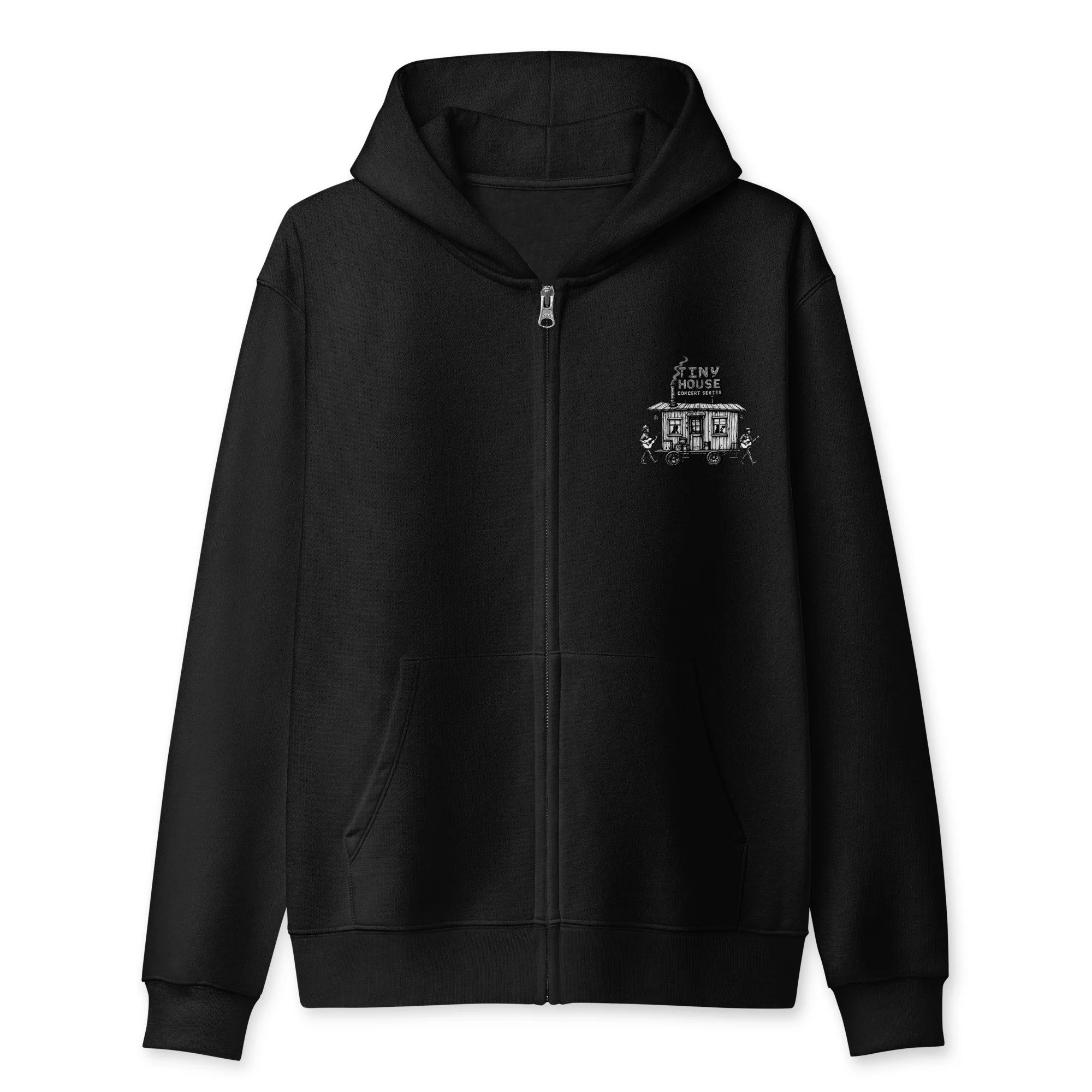 Tiny House Black & White Zip Up