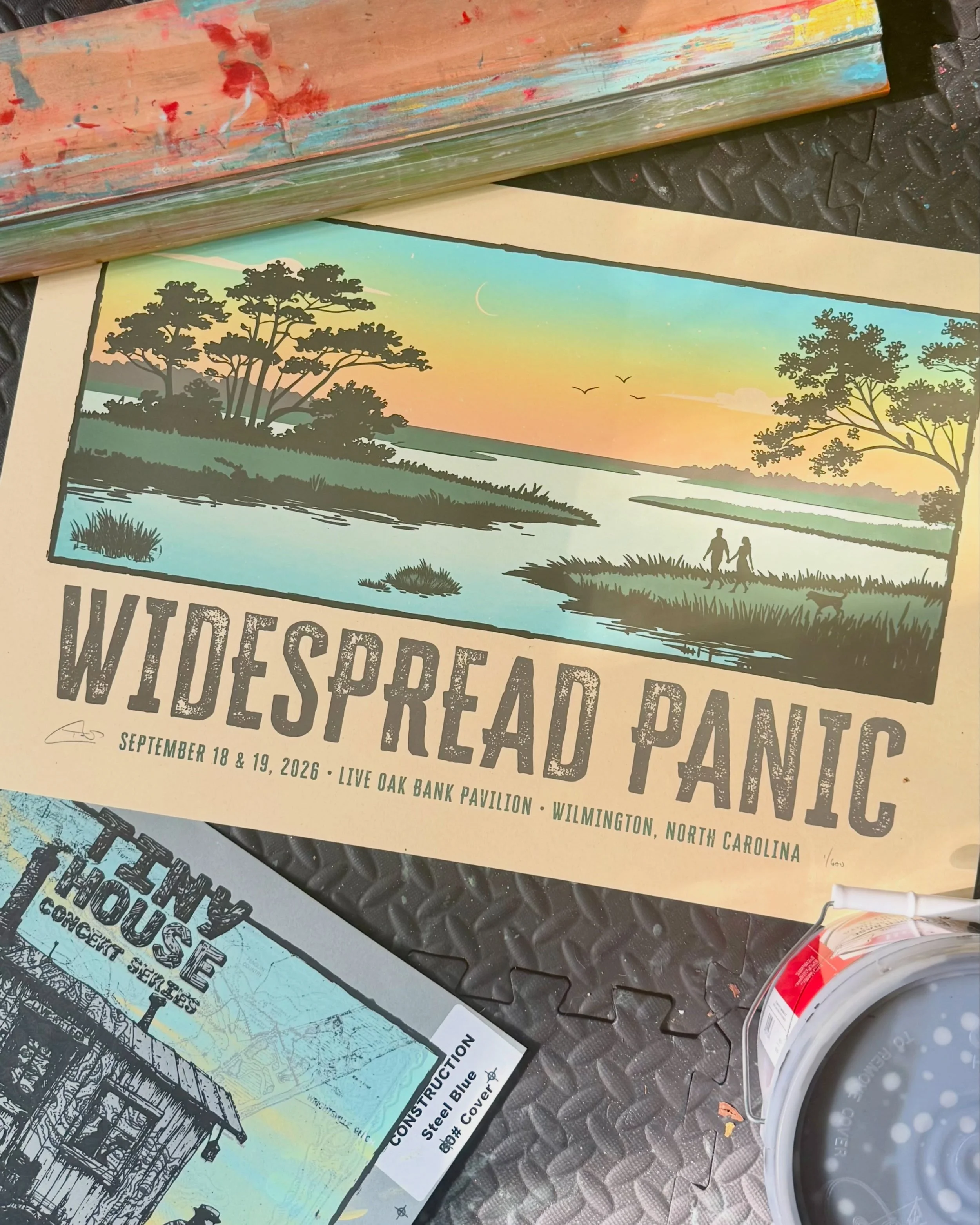 🚨 Widespread Panic Poster Giveaway 🚨 

It&rsquo;s @widespreadpanic weekend in our hometown and we are giving away this hand printed gem by @tshaw_designs! All you have to do is comment your favorite Panic song and share this post. 

Winner will be 