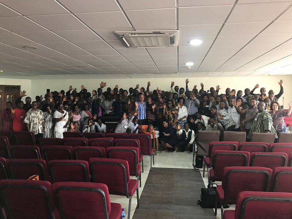 Group photo of all the pastors at Purpose Driven Essential Training in Accra, Ghana in early February