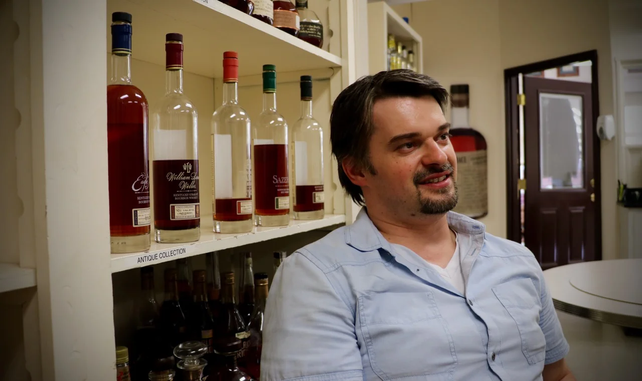 Last year's BTAC line behind me on the shelf. Photo credit: Glenford Jameson