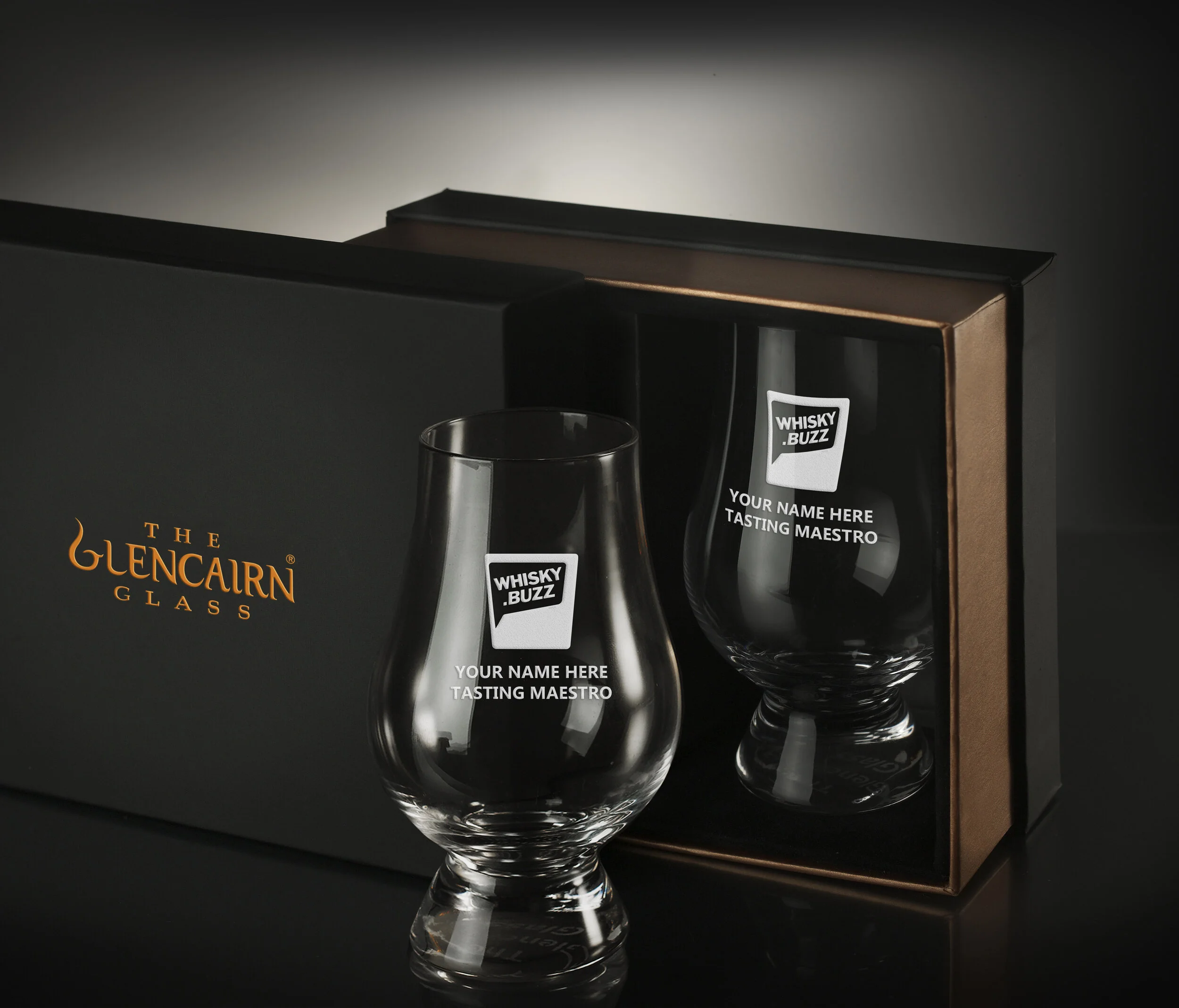 WIN your own PERSONALIZED set of Glencairn Whisky Glasses!