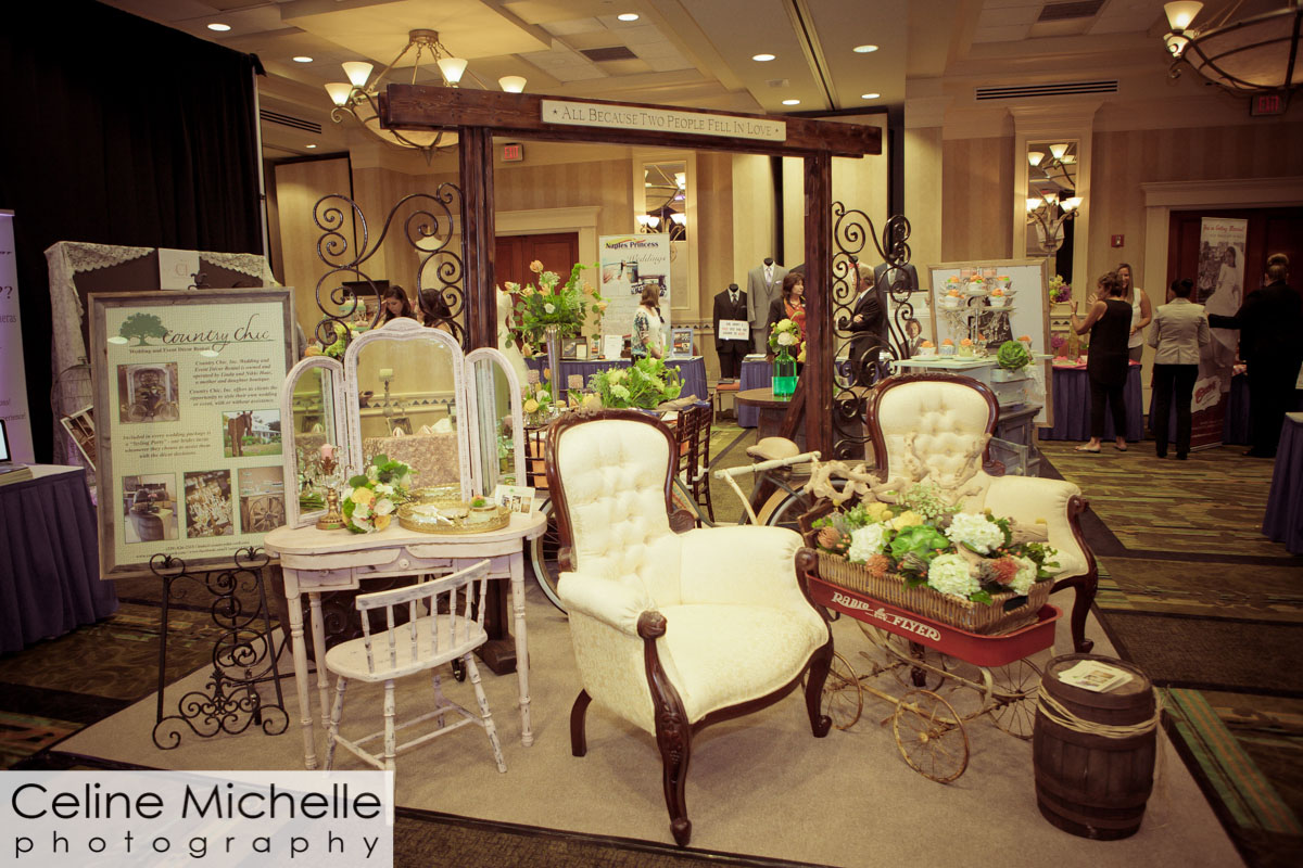 Country Chic's booth at the Naples Bridal Expo