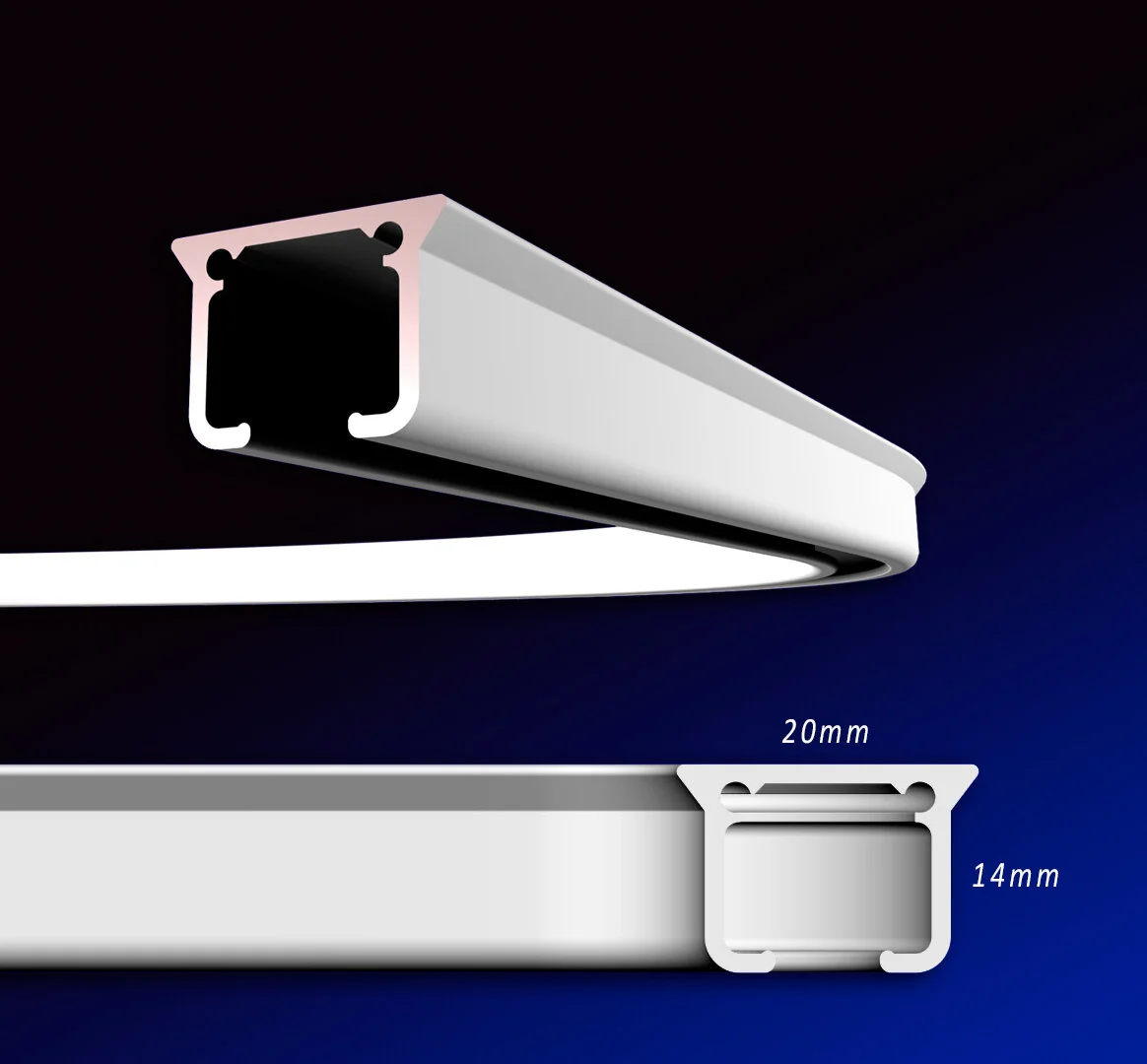 tringle à rideaux courbée, rail cintrée, rail arrondie, tringle à rideau coudée. Tringle à rideaux bow-window
