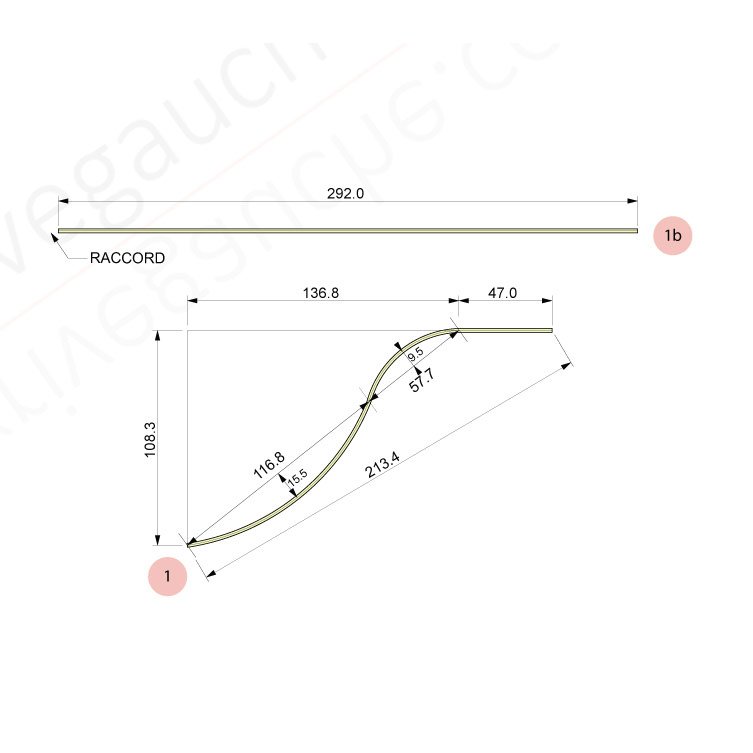 profilé aluminium cintré sur mesure - rail cintré pour rideau de séparation