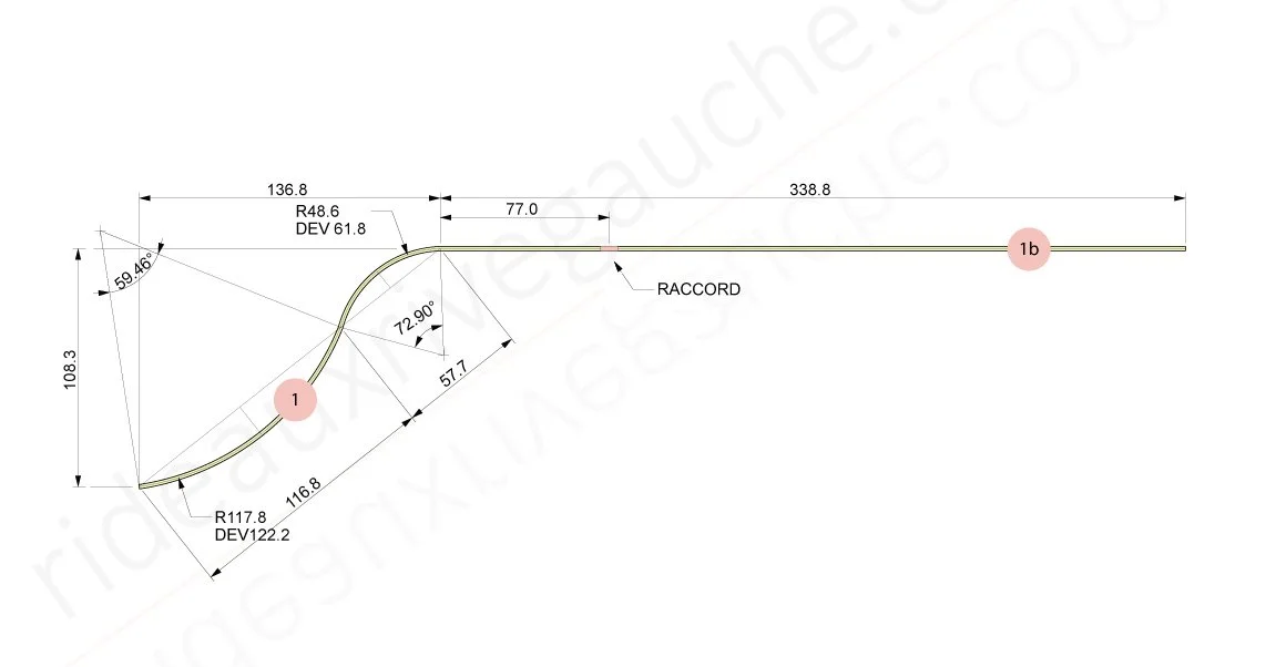 rail cintré fabrication sur mesure - cintrage selon gabarit - cintrage selon plan - rail cintré selon plan - rail cintré selon dimensions