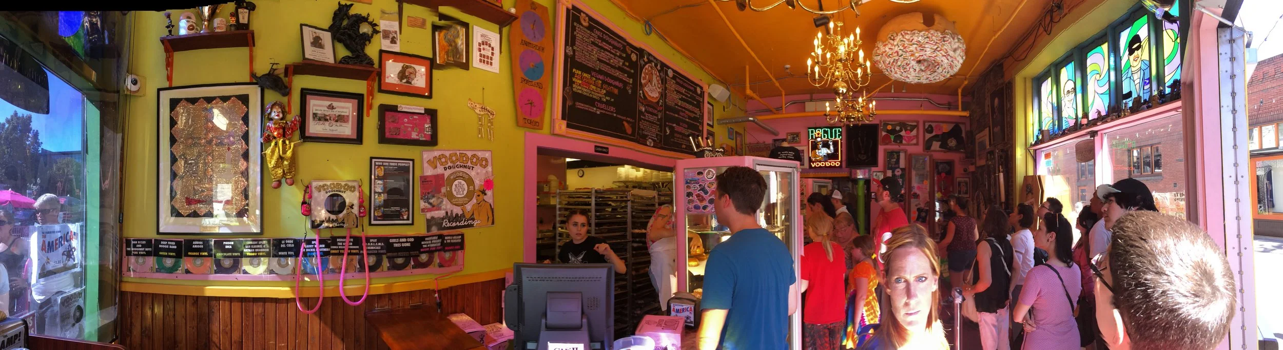 Voodoo Donuts... our destination, the thing that kept our kids going. Lol