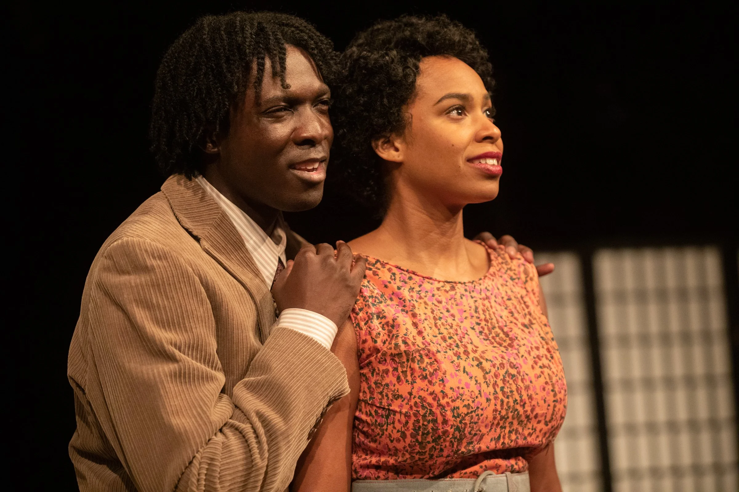Beneatha and Asaghai in "A Raisin in the Sun"