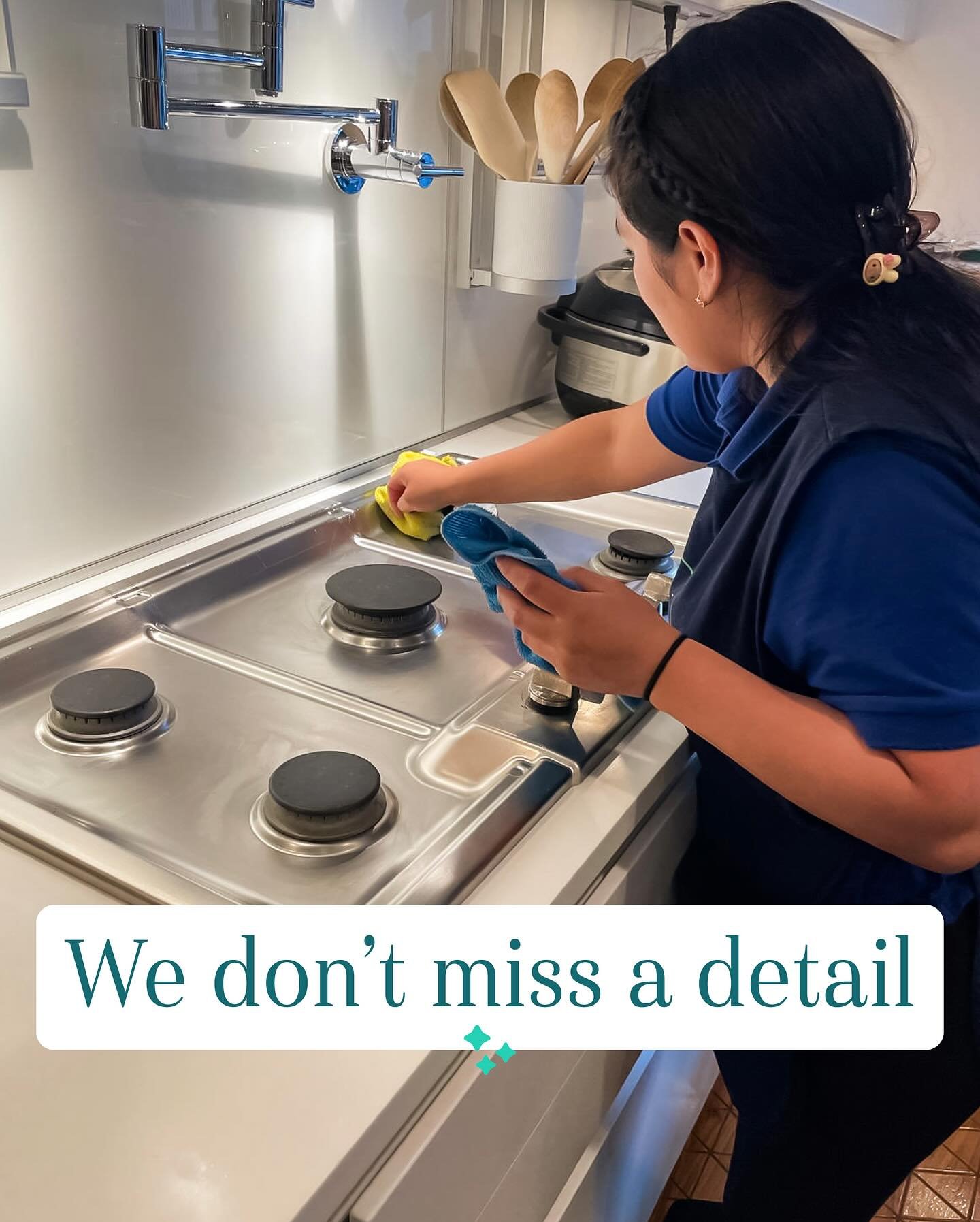 ✨ From streak-free shine to spotless surfaces, we don&rsquo;t miss a detail &mdash; because a truly clean home is in the details.⁠ 
⁠
Whether it&rsquo;s the gleam of a polished faucet, the precision on your stovetop, or the fresh feel of your living 