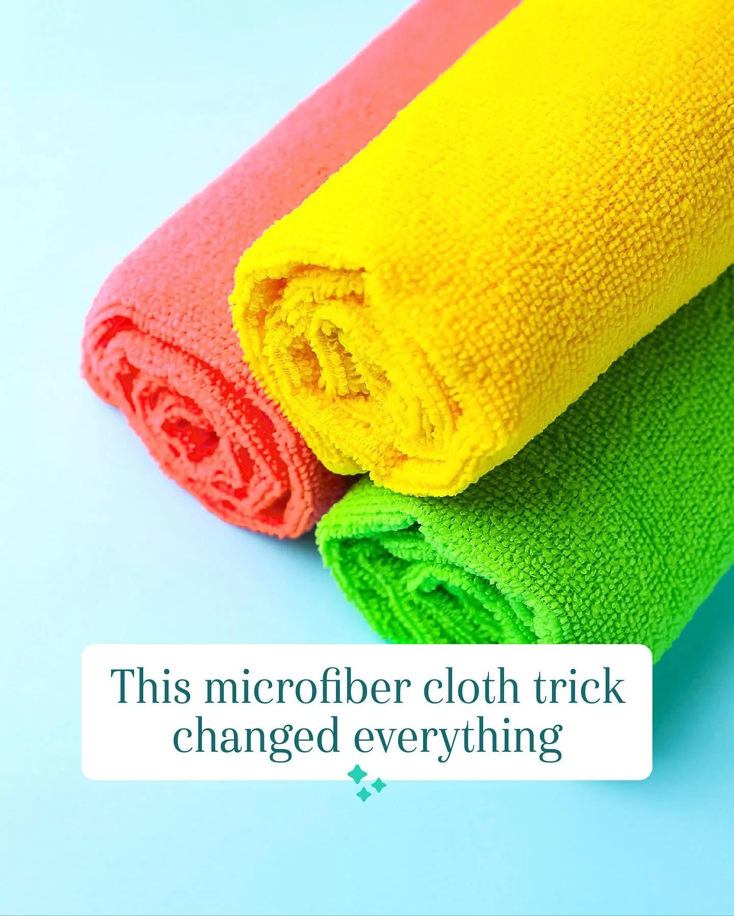 This microfiber cloth trick changed everything 💡

Almost 21 years ago &mdash; while sitting at a red light! &mdash; I came up with a color-coded system for microfiber cloths that we still use at MB Green Cleaning (and our team swears by it):

🔴 Red