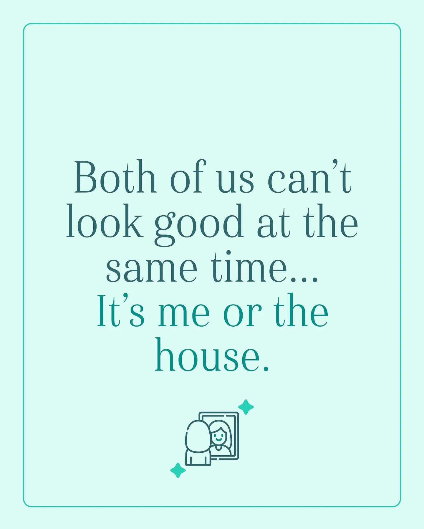 Both of us can&rsquo;t look good at the same time&hellip;
It&rsquo;s me or the house.

Both of us can&rsquo;t look good at the same time&hellip; it&rsquo;s me or the house. 😅✨Good thing our team&rsquo;s here to help you have both! 💚

Because a spot