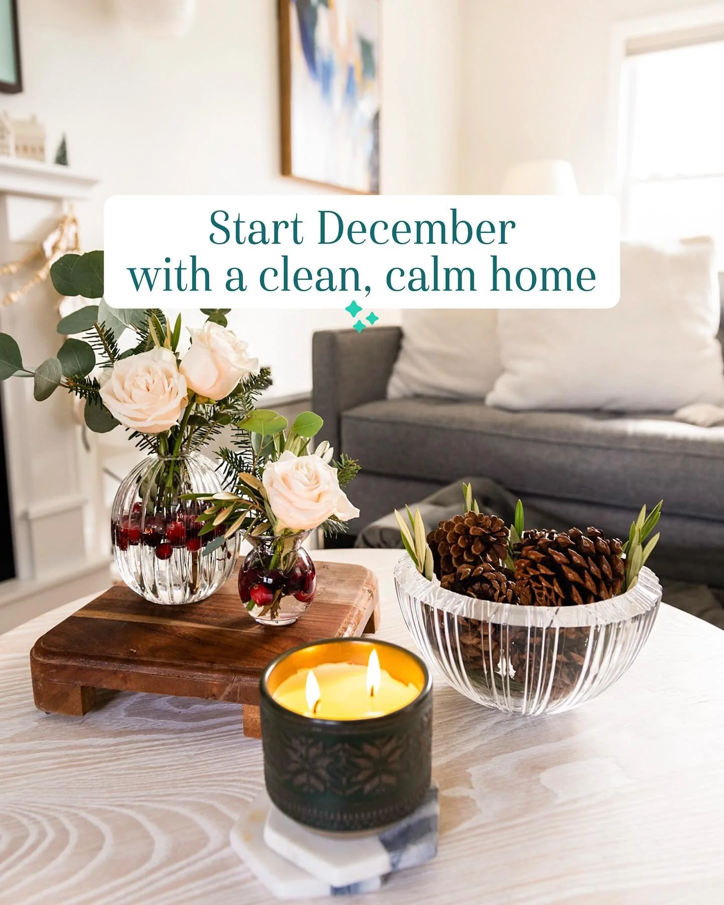 Start December with a clean, calm home. ✨

A fresh, organized space helps you welcome the season with clarity, warmth, and peace. Let&rsquo;s make this month feel lighter&mdash;one clean room at a time. 🤍🏡

#cleanwithMB #WinterReadyHome #EcoFriendl