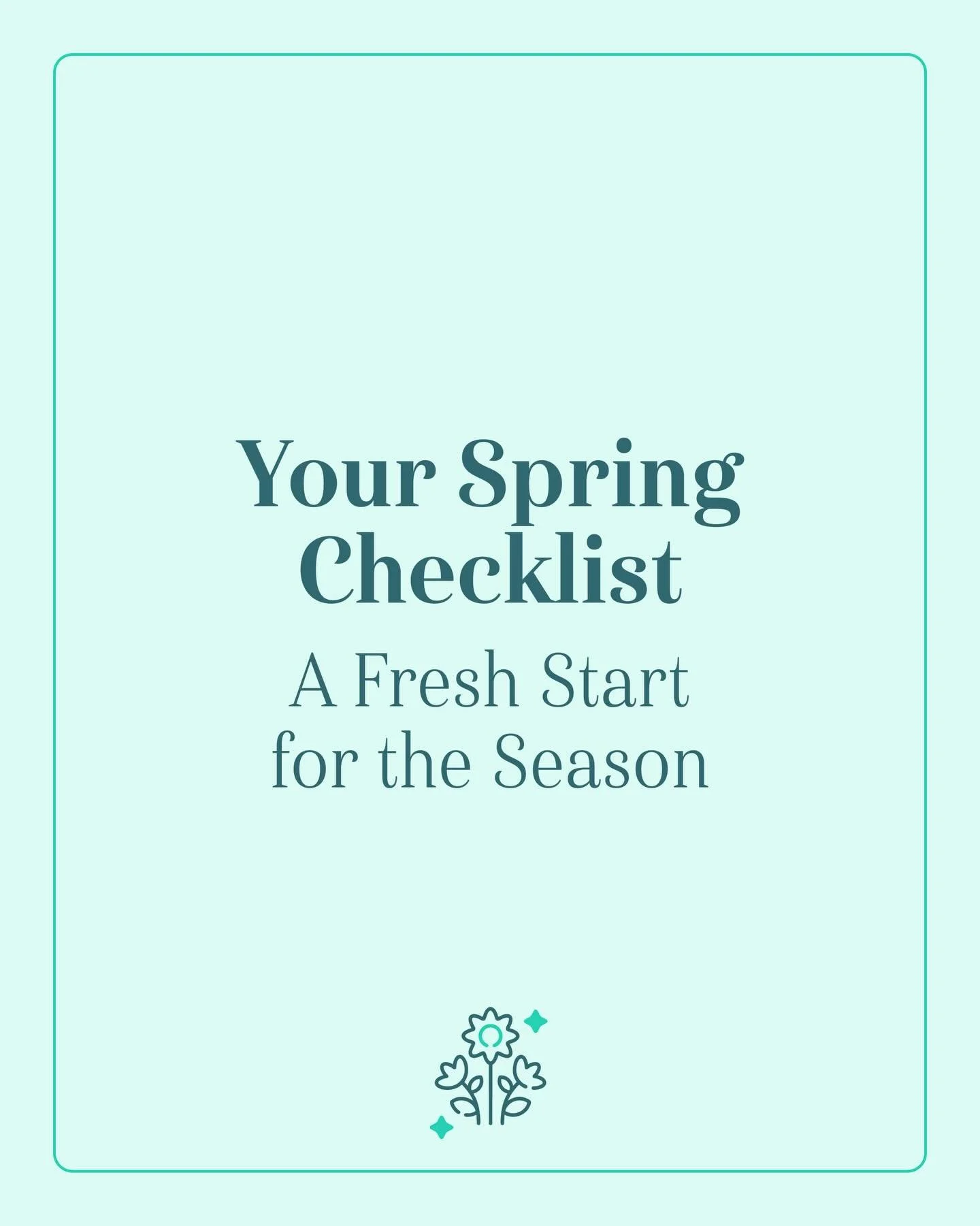 ✨ Your Spring Checklist ✨

Spring is the season of fresh starts &mdash; and a thorough clean makes all the difference. Whether you tackle a few items yourself or prefer professional support, refreshing your space helps it feel lighter, brighter, and 