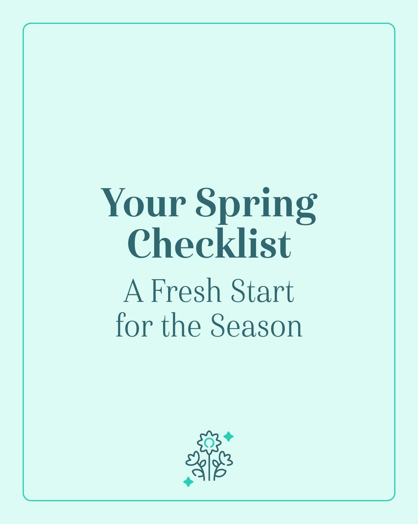 ✨ Your Spring Checklist ✨

Spring is the season of fresh starts &mdash; and a thorough clean makes all the difference. Whether you tackle a few items yourself or prefer professional support, refreshing your space helps it feel lighter, brighter, and 