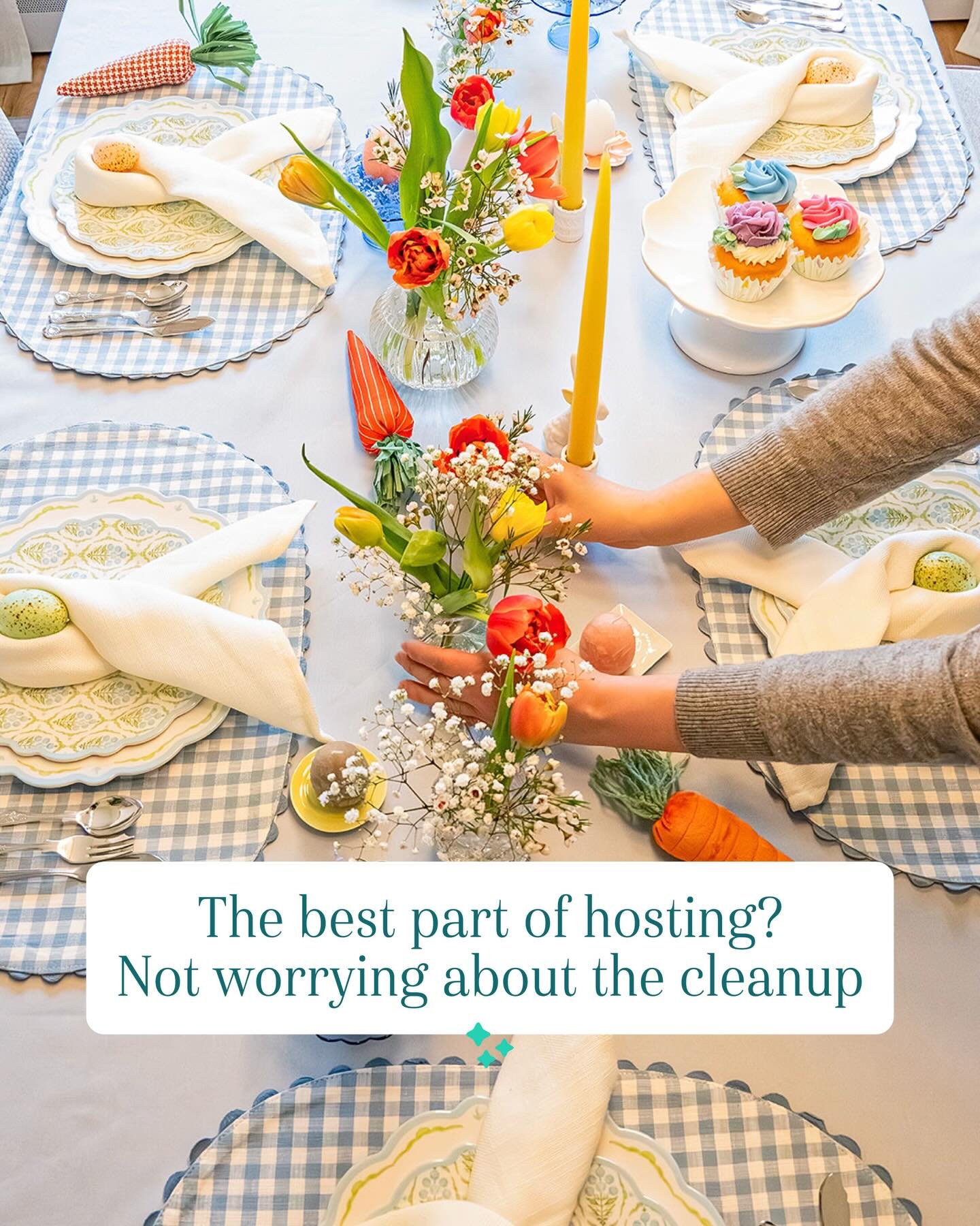 ✨ The best part of hosting? Not worrying about the cleanup.

When the table is set, the details are ready, and your home feels just right&hellip; you should be able to fully enjoy the moment. 💚

From pre-event prep to after-it&rsquo;s-all-over clean