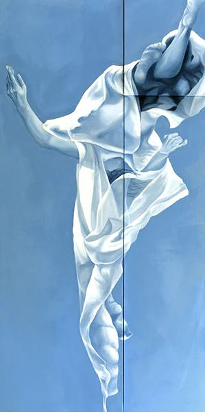 Aubrey 60" x 36" Oil on Multi level canvas