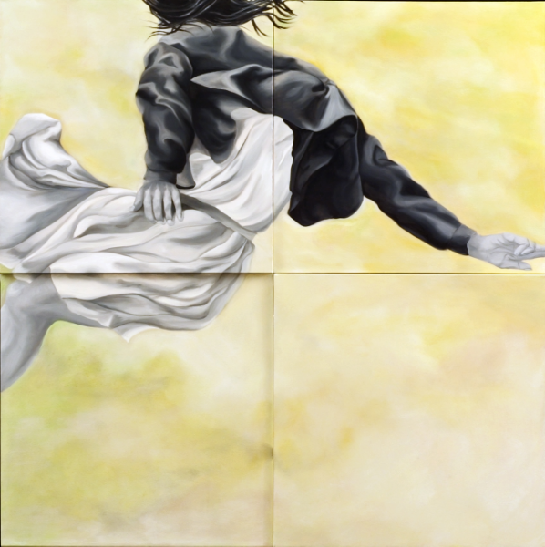 Rachel 48" x 48" Oil on Multi level canvas