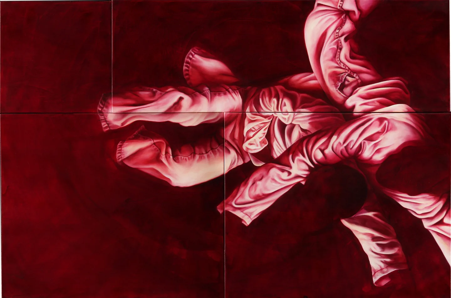 Duo 32" x 48" Oil on Multi level canvases