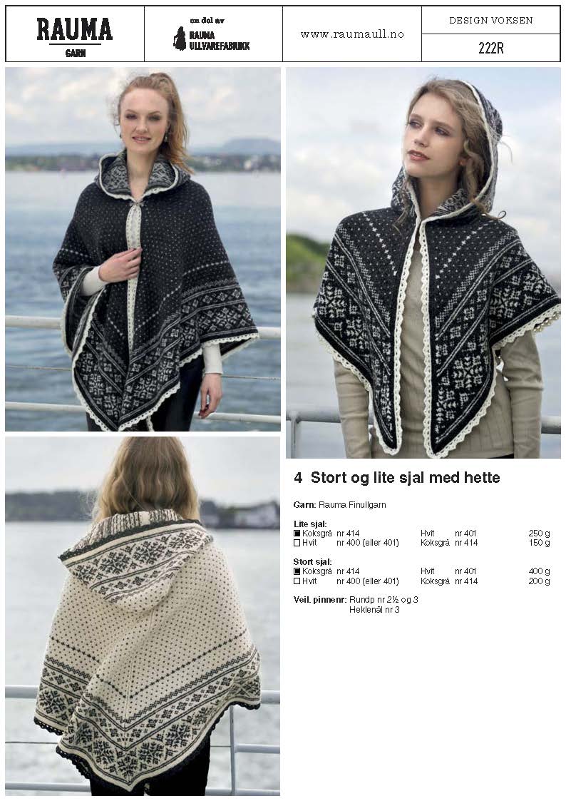 insulator ben hellig Rauma 213R-14 Nordic Knitted and Crochet Wrap Pattern — Norskein Knitting  Supply