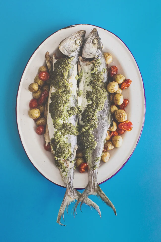 Mackerel : baked in parchment