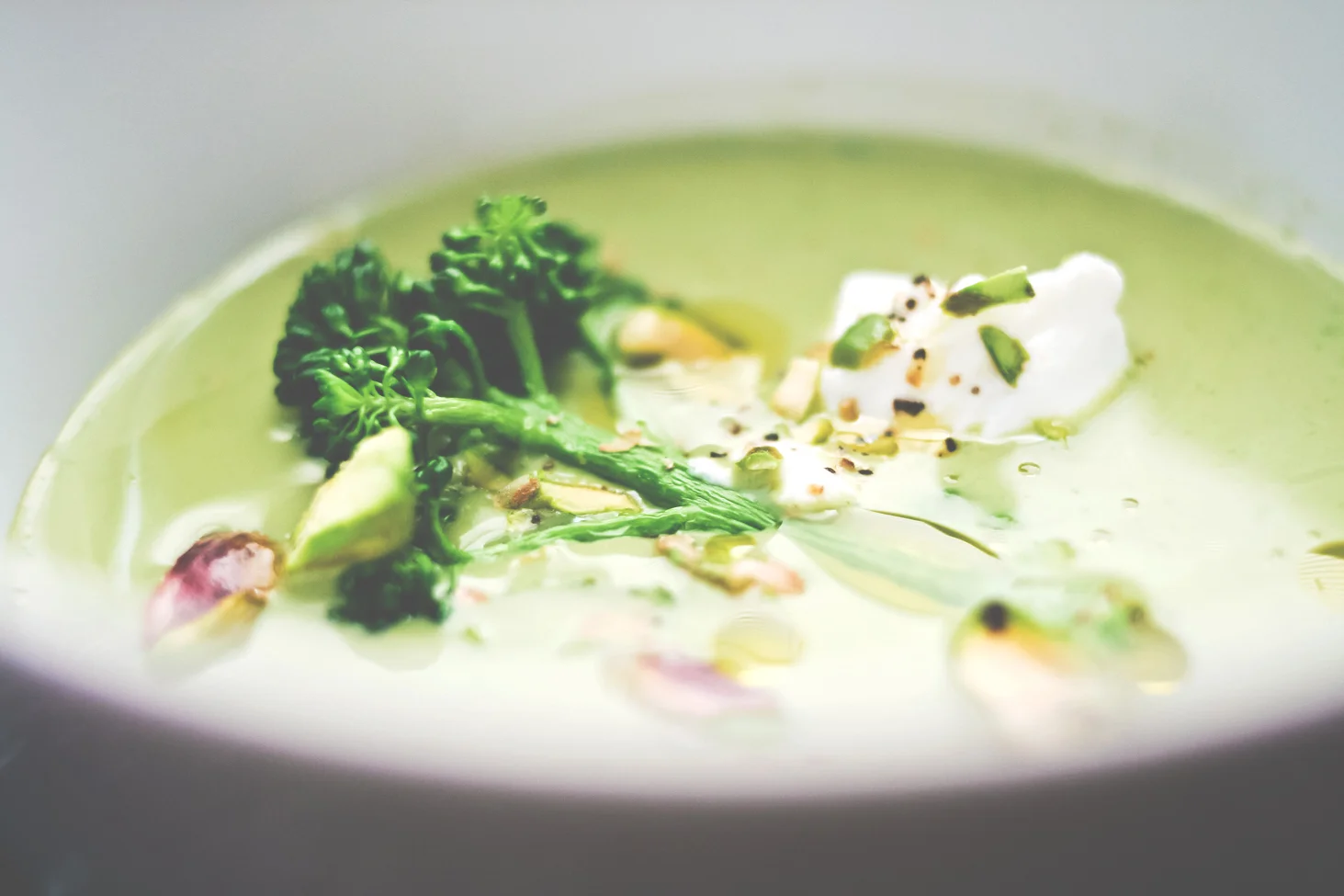Broccoli and Pistachio Soup