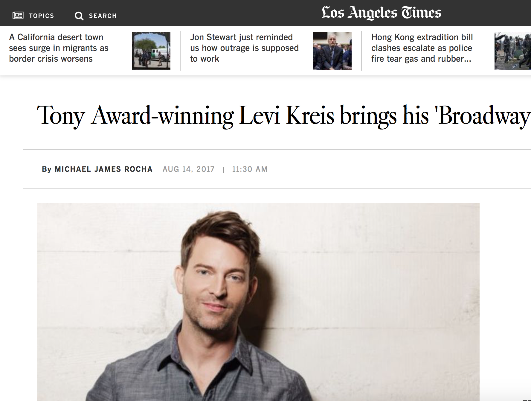 LA Times - Tony Award Winner