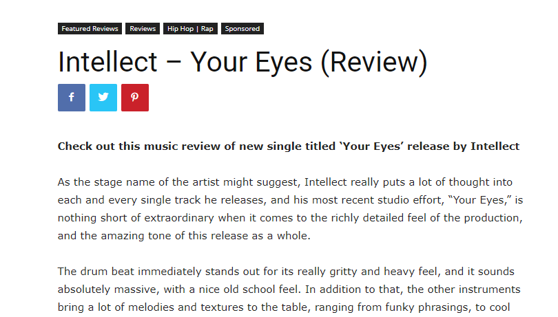 Artist Track