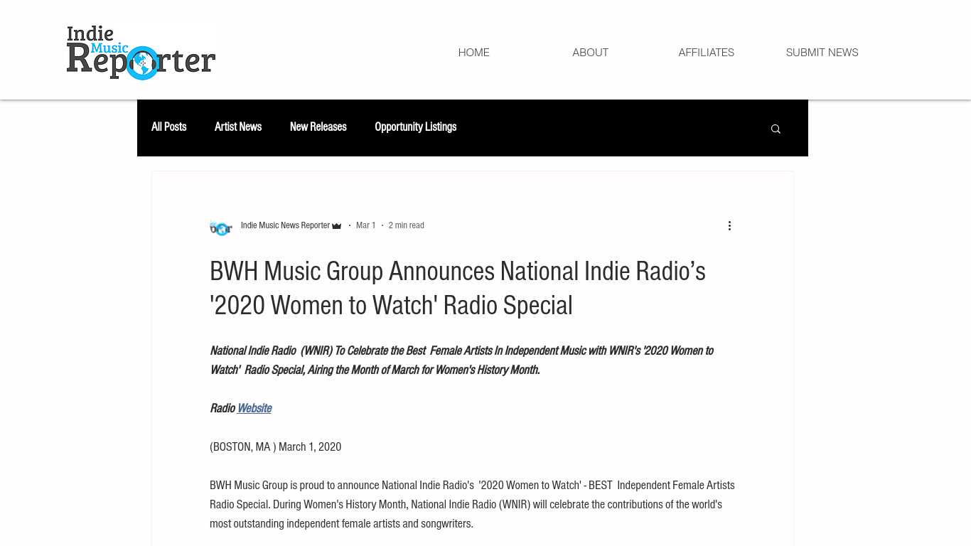 Indie Music Reporter