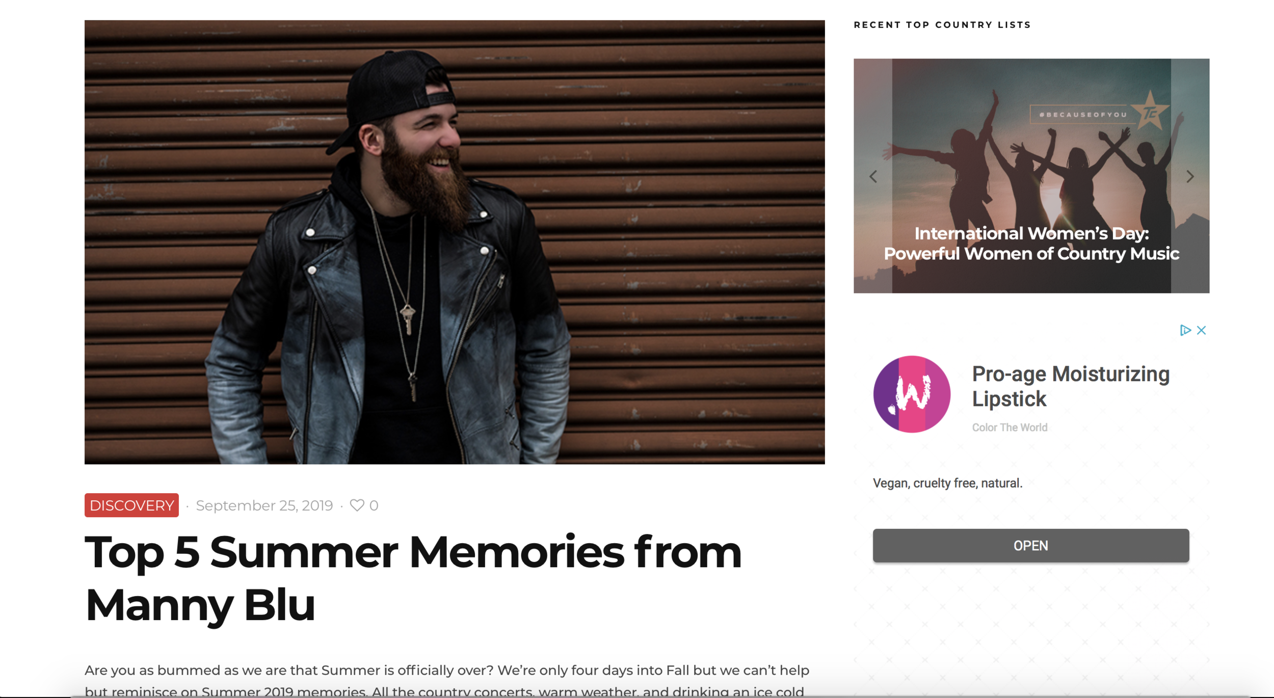 Top Country Interview