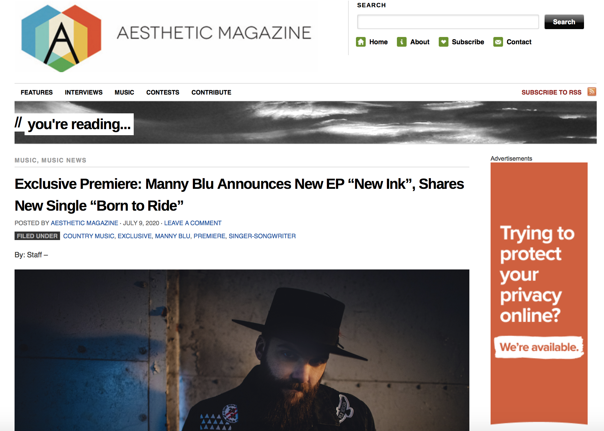 Exclusive Premiere: Aesthetic Magazine