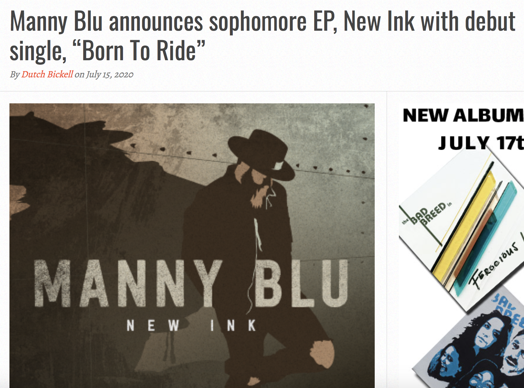 Canadian Beats: New Ink Announcement 