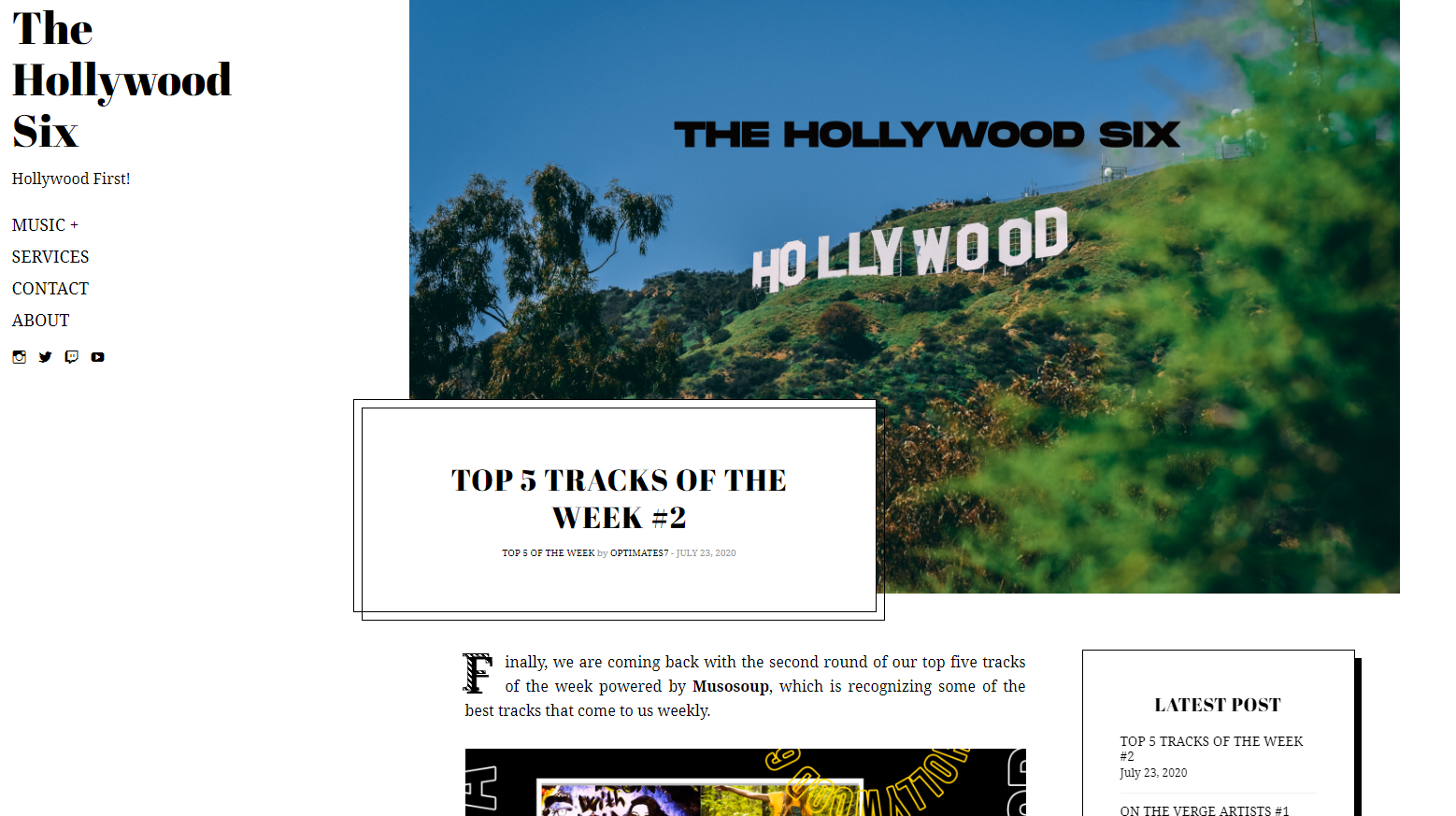 TOP 5 TRACKS OF THE WEEK