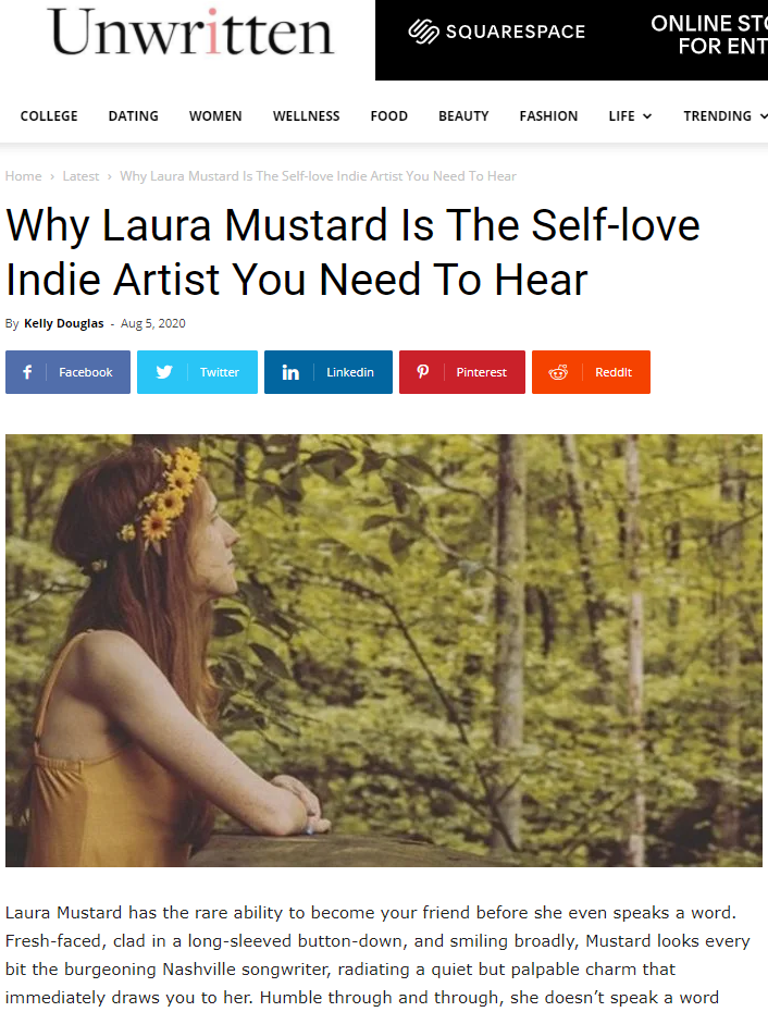 Why Laura Mustard Is The Self-Love Indie Artist You Need To Hear